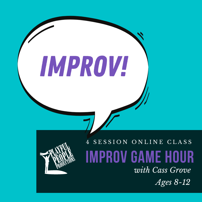 Speech bubble with the word improv